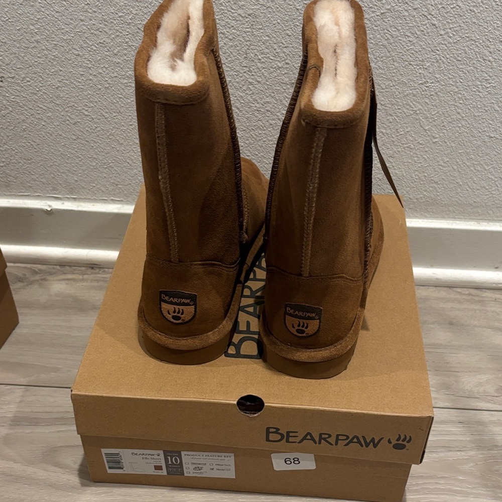 BearPaw Tan Suede Winter Boots - Picture 6 of 7